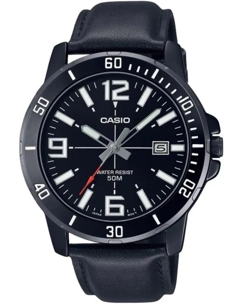 ZEGAREK MĘSKI CASIO MTP-VD01BL-1B (zd169d) + BOX ZEGAREK MĘSKI CASIO MTP-VD01BL-1B (zd169d) + BOX