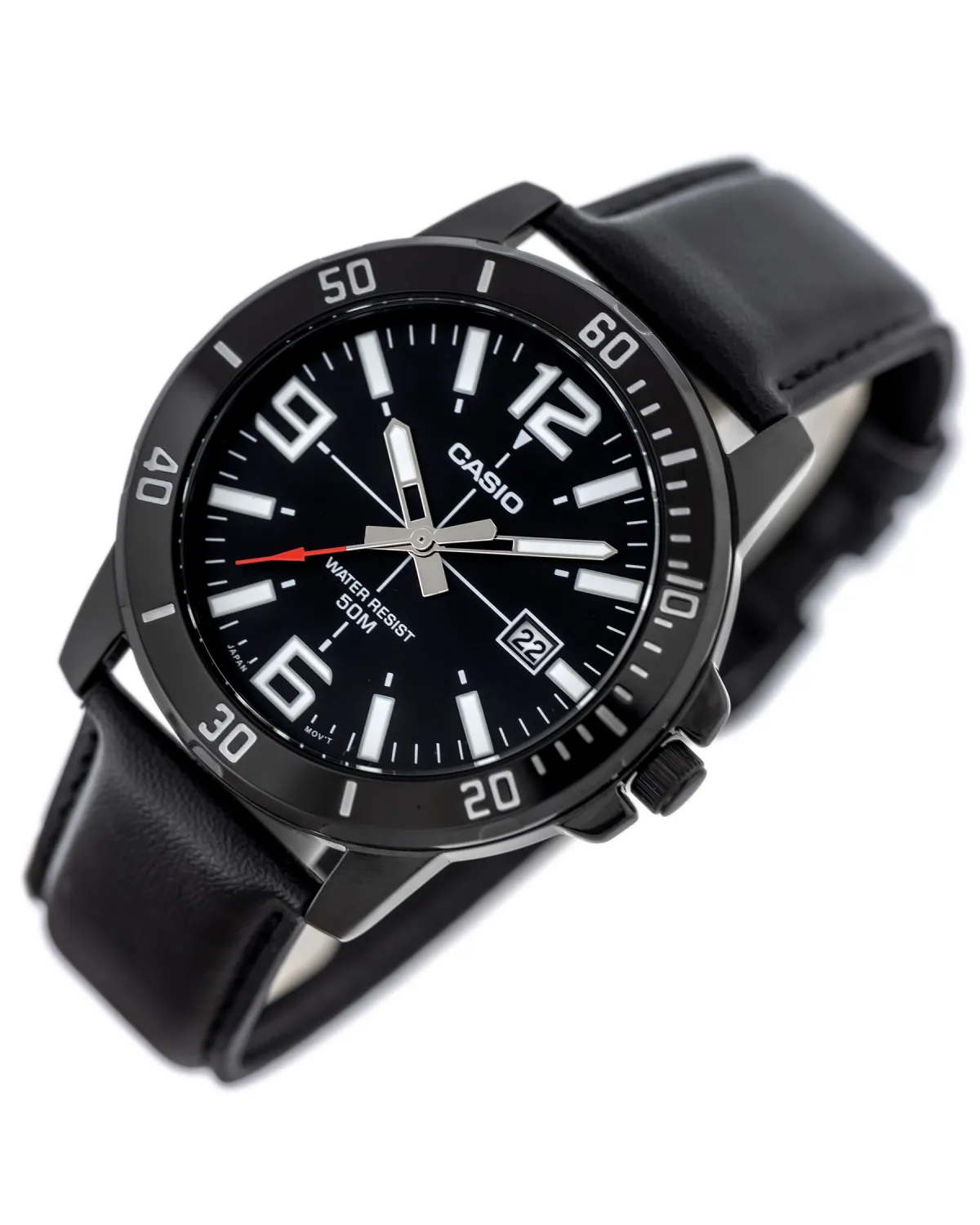 ZEGAREK MĘSKI CASIO MTP-VD01BL-1B (zd169d) + BOX ZEGAREK MĘSKI CASIO MTP-VD01BL-1B (zd169d) + BOX