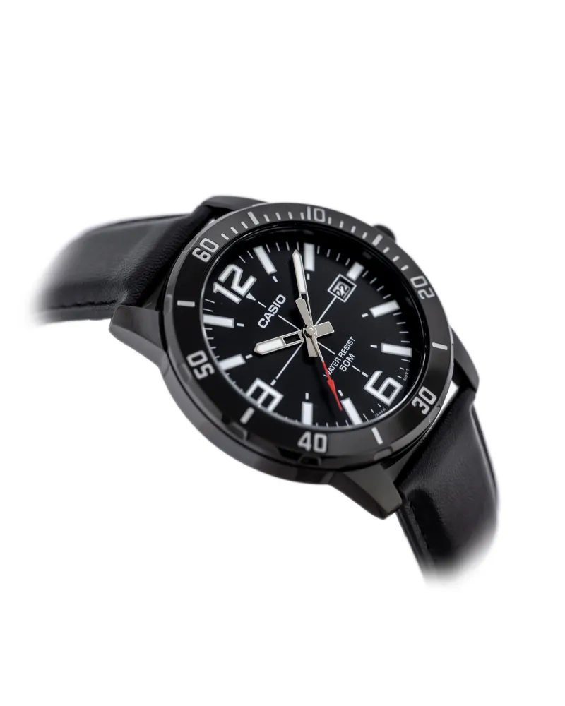ZEGAREK MĘSKI CASIO MTP-VD01BL-1B (zd169d) + BOX ZEGAREK MĘSKI CASIO MTP-VD01BL-1B (zd169d) + BOX