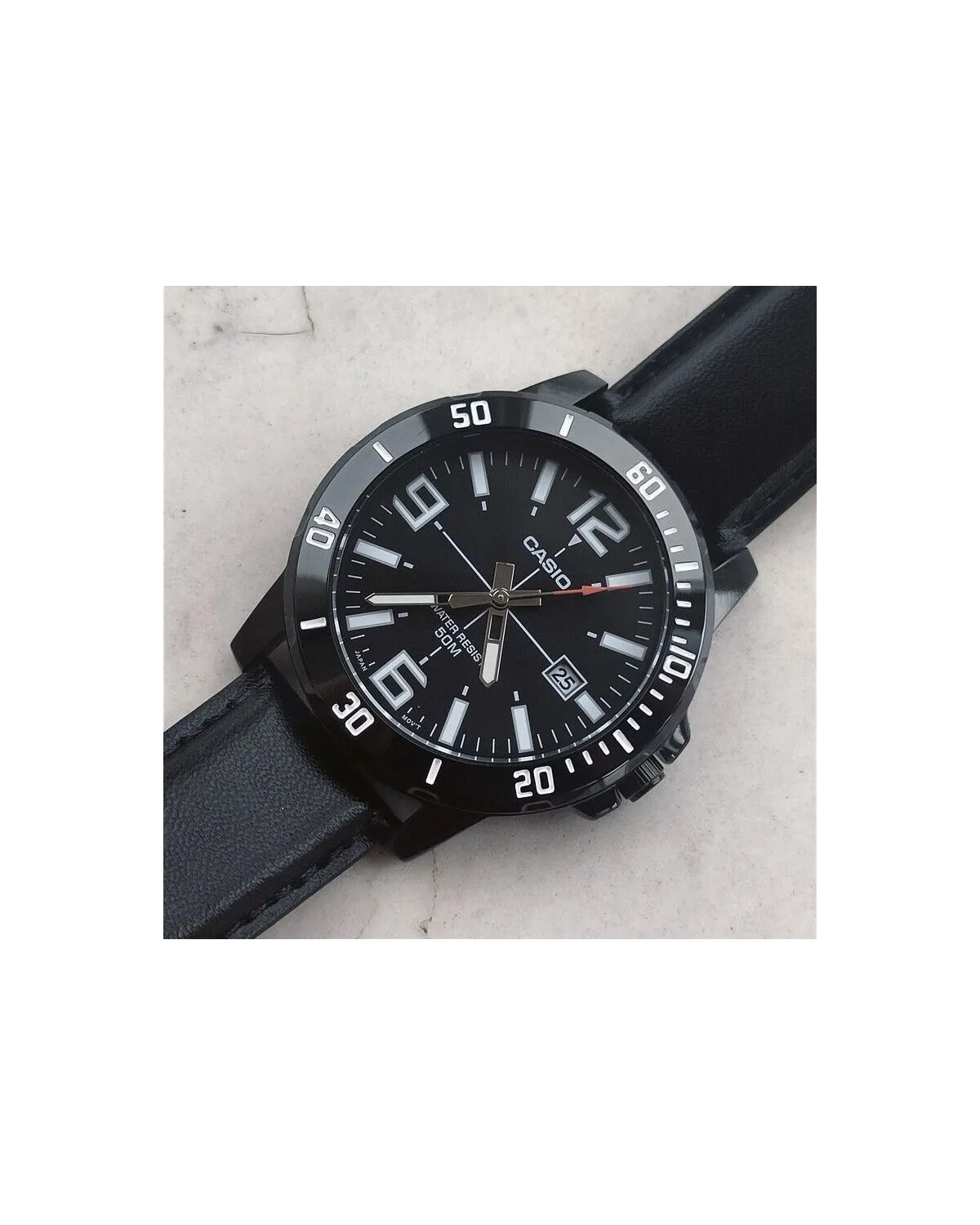ZEGAREK MĘSKI CASIO MTP-VD01BL-1B (zd169d) + BOX ZEGAREK MĘSKI CASIO MTP-VD01BL-1B (zd169d) + BOX