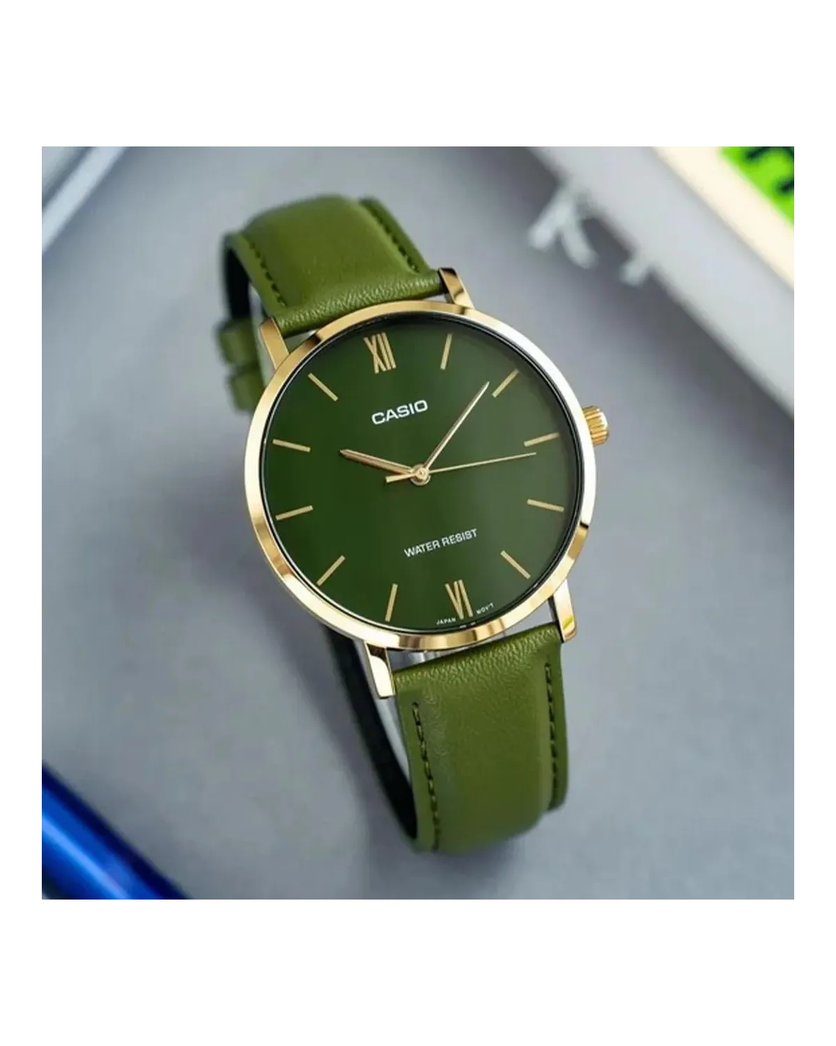 ZEGAREK MĘSKI CASIO MTP-VT01GL-3B + BOX