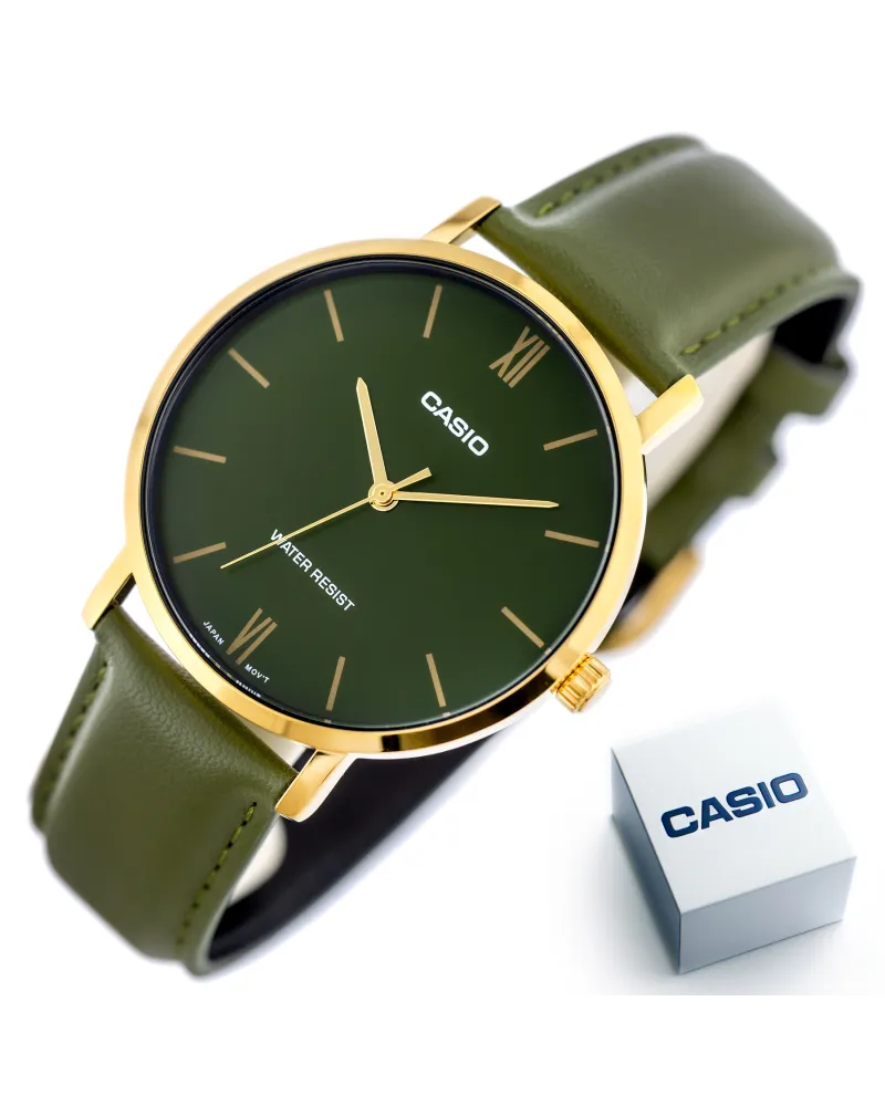ZEGAREK MĘSKI CASIO MTP-VT01GL-3B + BOX