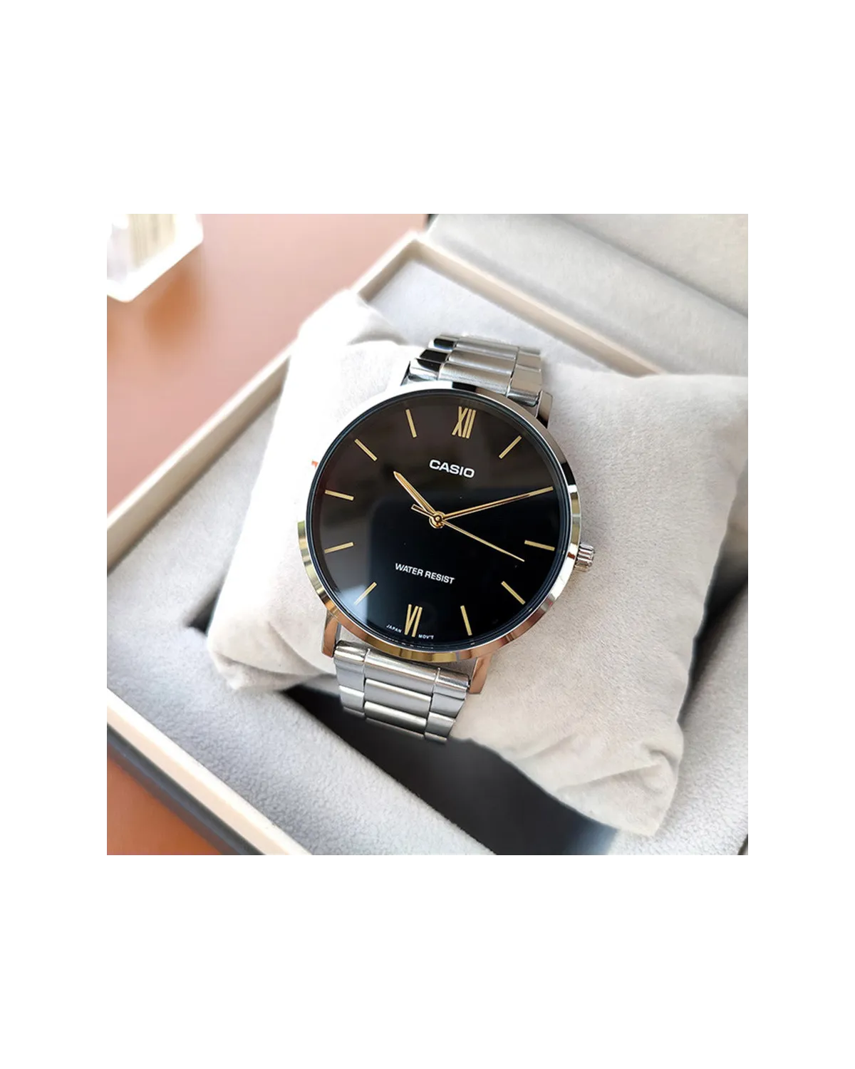 ZEGAREK MĘSKI CASIO MTP-VT01D-1B (zd165f) + BOX
