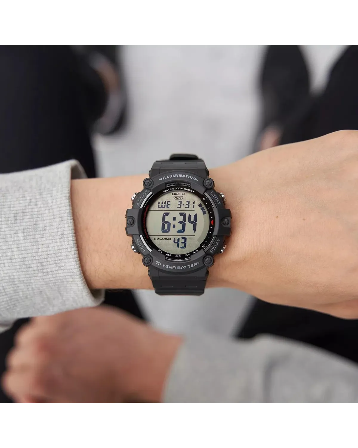 ZEGAREK MĘSKI CASIO SPORT ILLUMINATOR AE-1500WH-1A + BOX