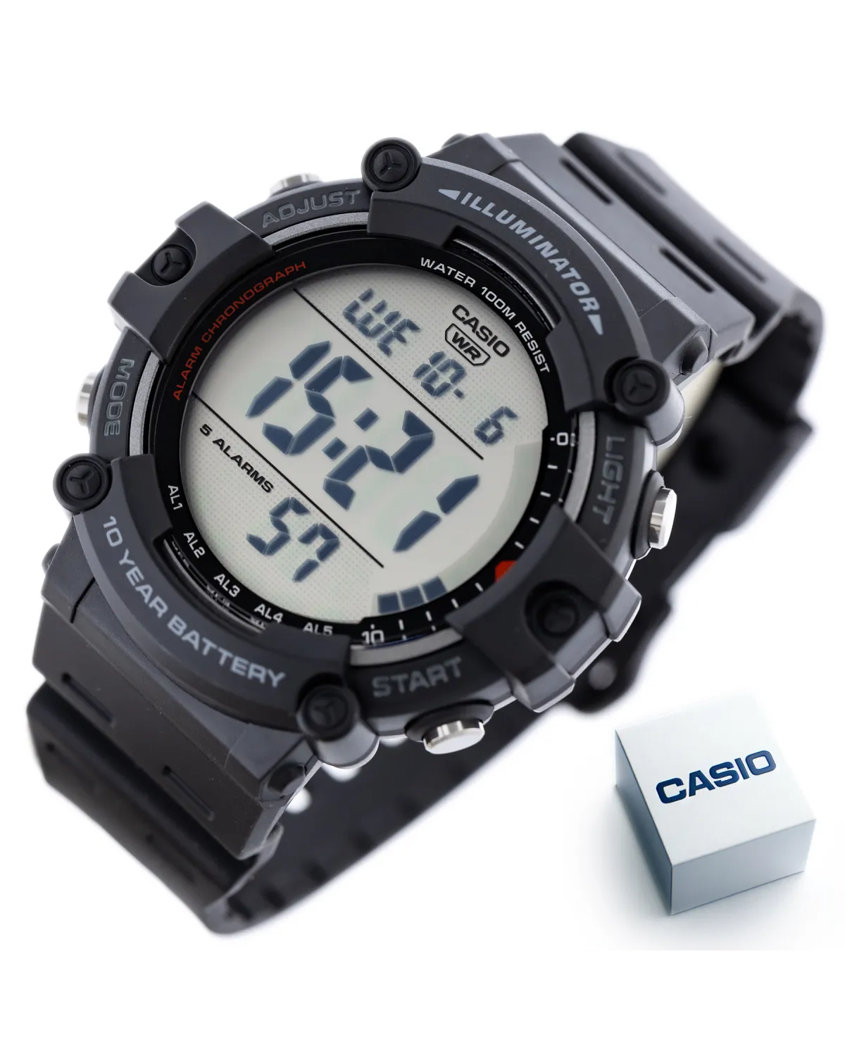 ZEGAREK MĘSKI CASIO SPORT ILLUMINATOR AE-1500WH-1A + BOX