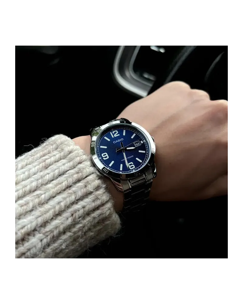 ZEGAREK MĘSKI CASIO MTP-V004D-2B (zd047g) + BOX