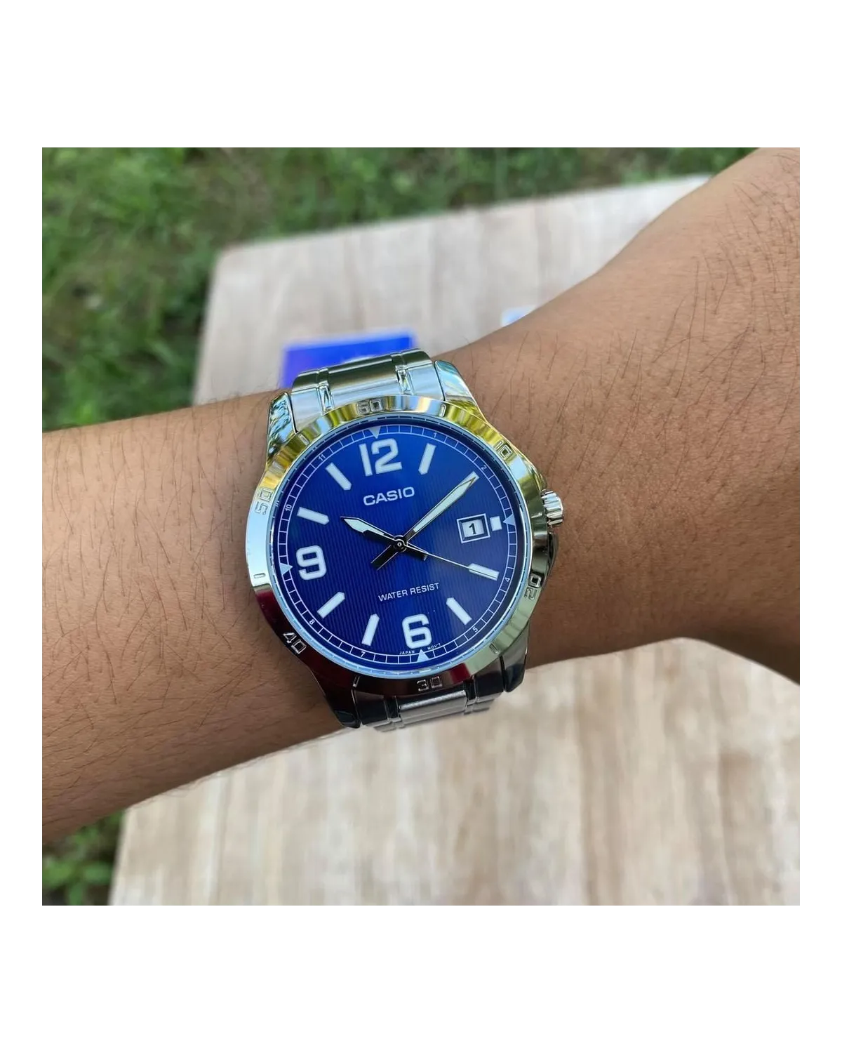 ZEGAREK MĘSKI CASIO MTP-V004D-2B (zd047g) + BOX