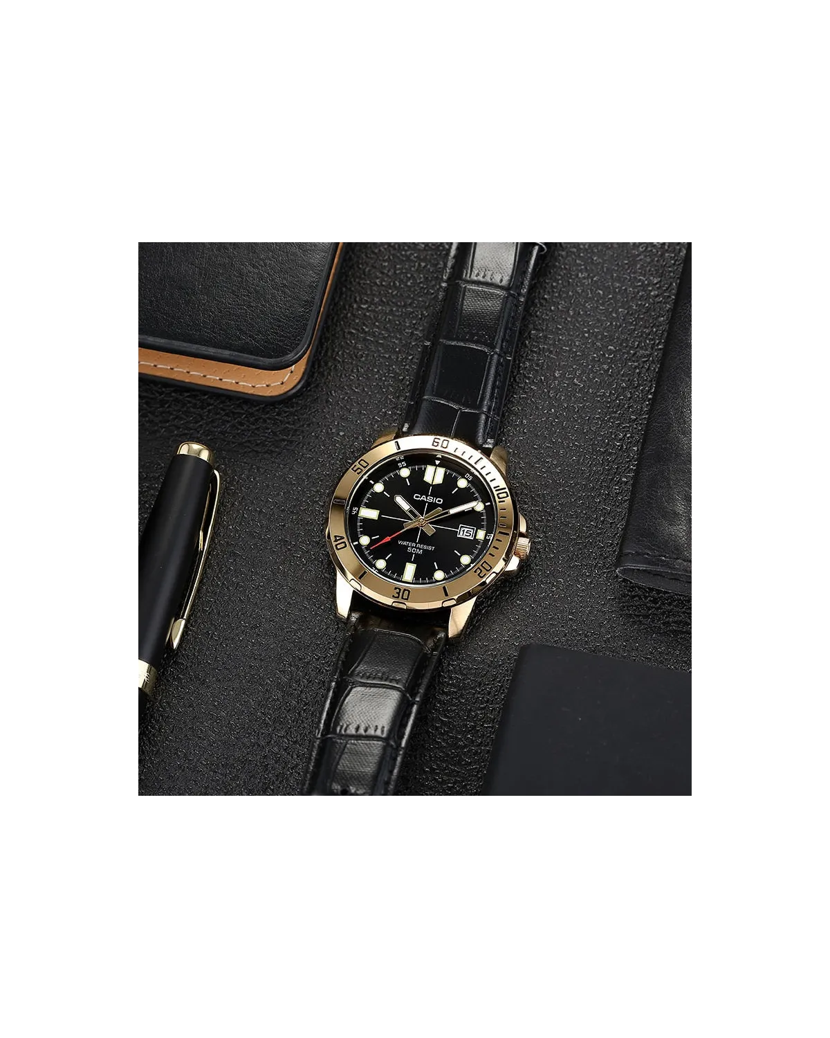 ZEGAREK MĘSKI CASIO MTP-VD01GL-1E + BOX ZEGAREK MĘSKI CASIO MTP-VD01GL-1E + BOX