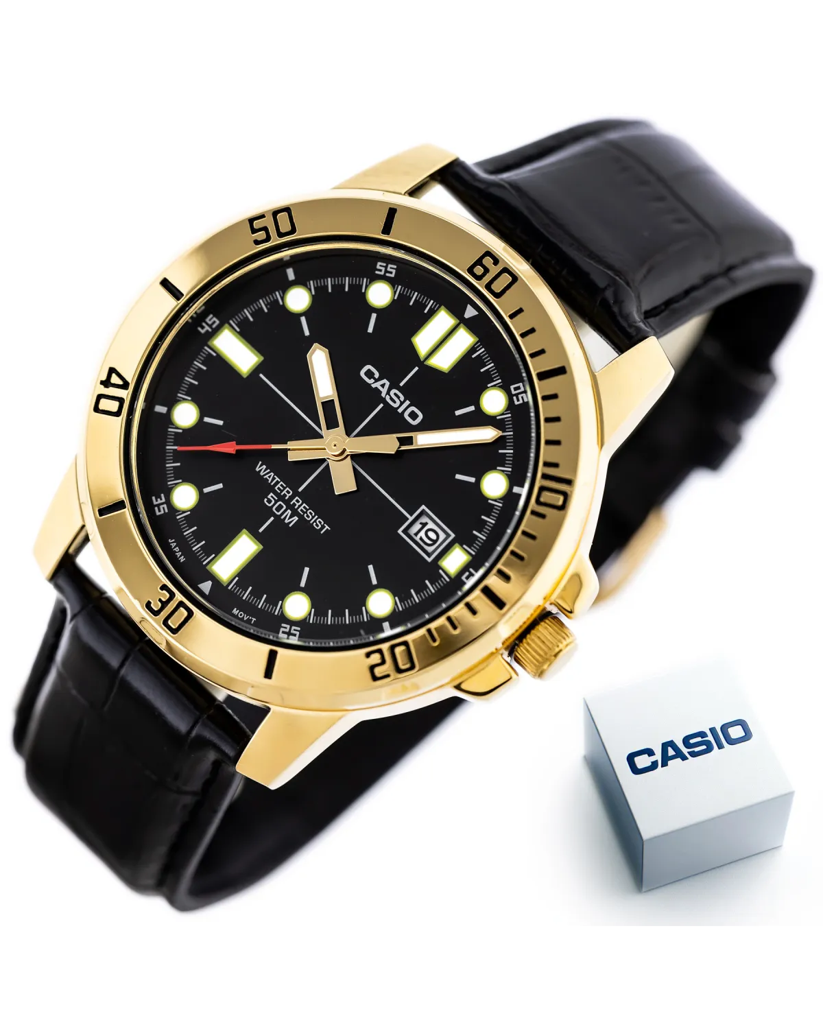 ZEGAREK MĘSKI CASIO MTP-VD01GL-1E + BOX ZEGAREK MĘSKI CASIO MTP-VD01GL-1E + BOX