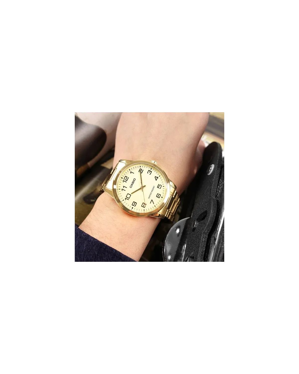 ZEGAREK MĘSKI CASIO MTP-V001G-9B + BOX