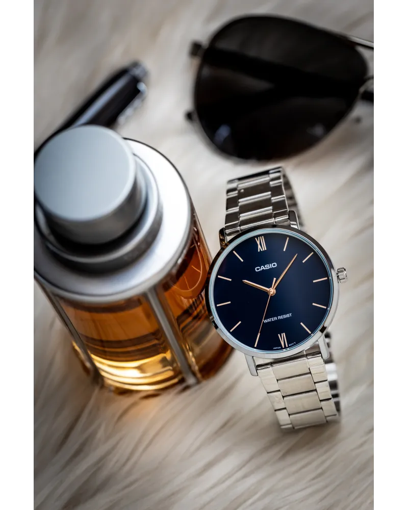 ZEGAREK MĘSKI CASIO MTP-VT01D-2B (zd165n) + BOX