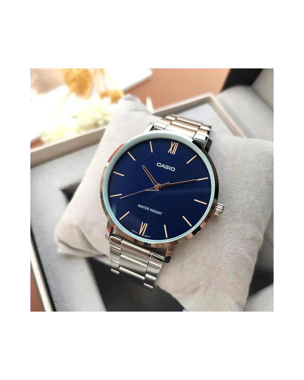 ZEGAREK MĘSKI CASIO MTP-VT01D-2B (zd165n) + BOX