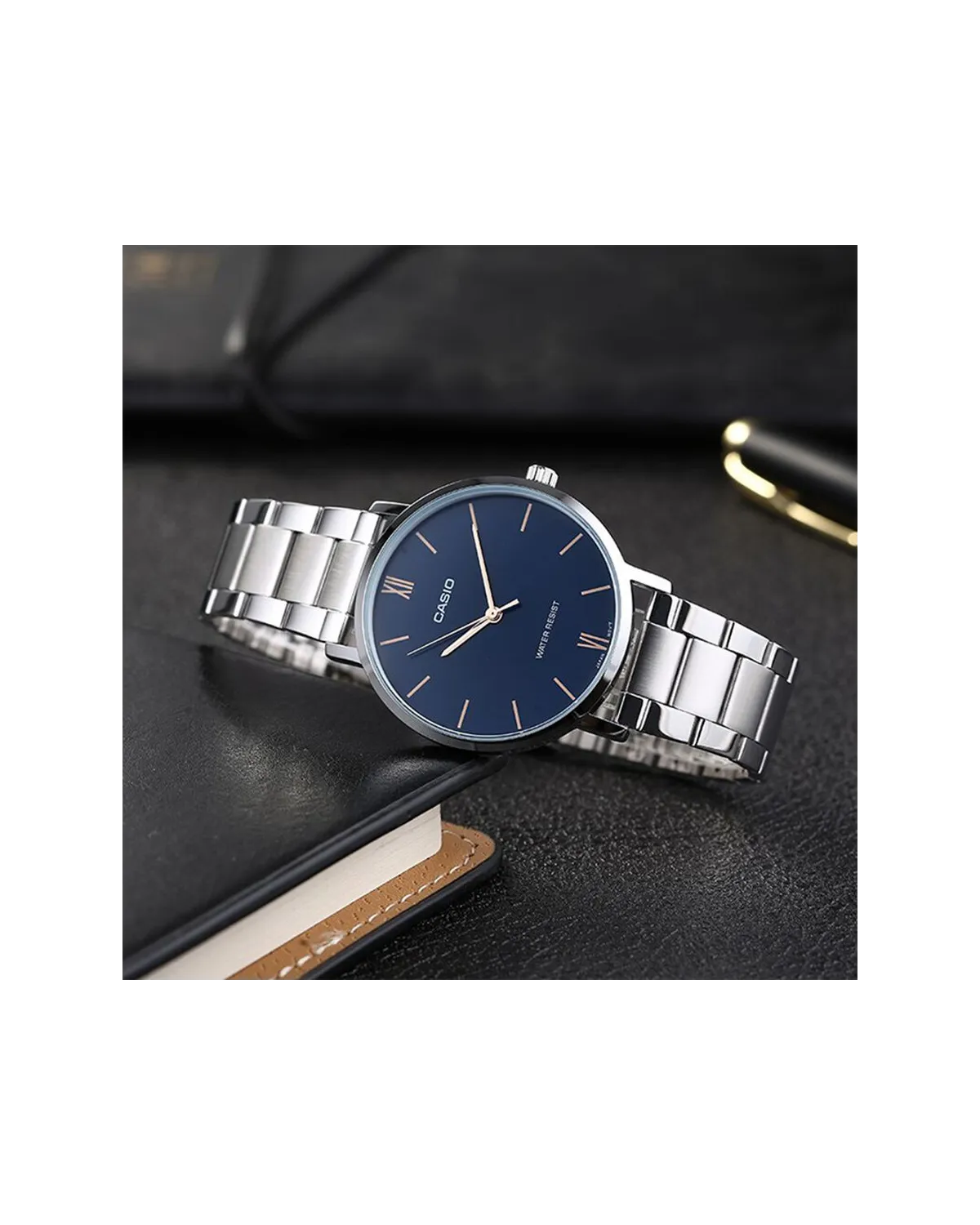 ZEGAREK MĘSKI CASIO MTP-VT01D-2B (zd165n) + BOX