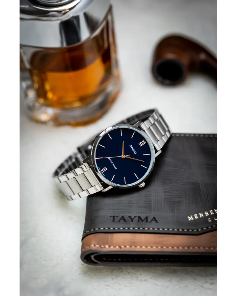 ZEGAREK MĘSKI CASIO MTP-VT01D-2B (zd165n) + BOX