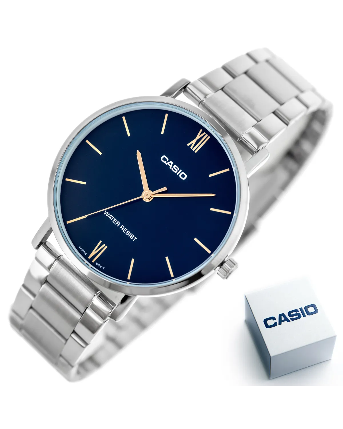 ZEGAREK MĘSKI CASIO MTP-VT01D-2B (zd165n) + BOX