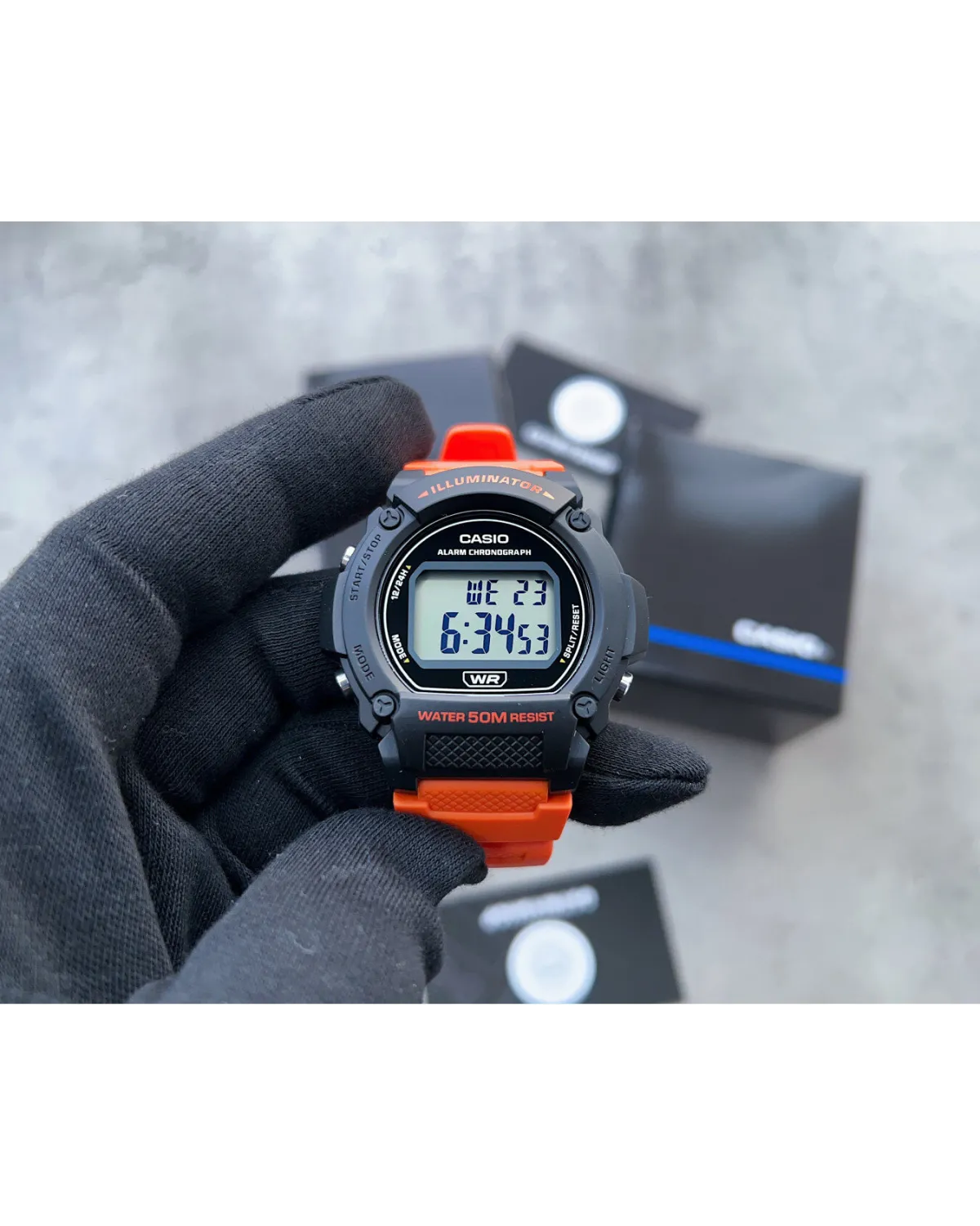 ZEGAREK MĘSKI CASIO W-219H-4A + BOX ZEGAREK MĘSKI CASIO W-219H-4A + BOX