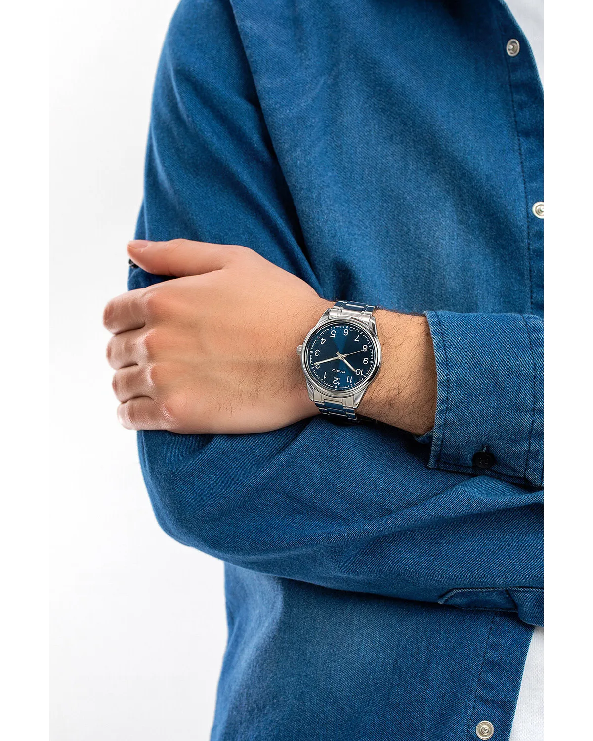 ZEGAREK MĘSKI CASIO MTP-V005D-2B4 + BOX
