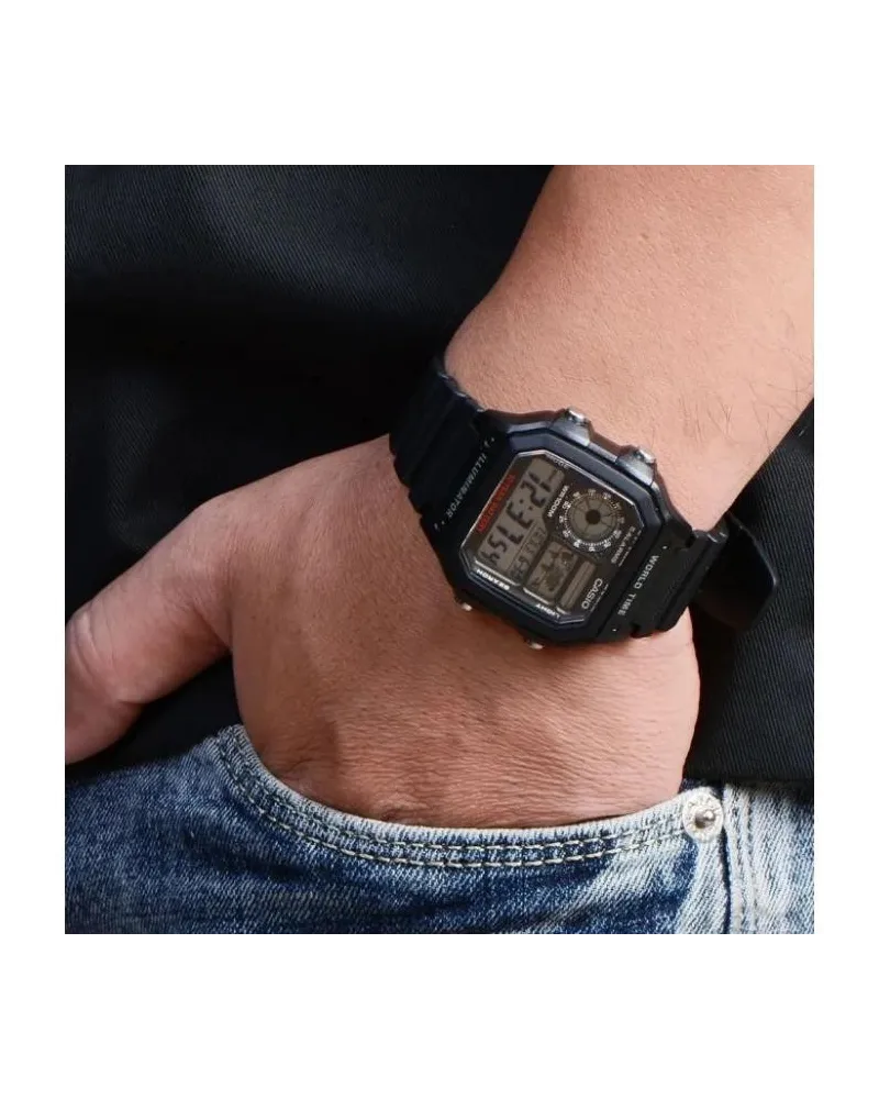 ZEGAREK MĘSKI CASIO AE-1200WH-1AVCF (zd146a) + BOX ZEGAREK MĘSKI CASIO AE-1200WH-1AVCF (zd146a) + BOX