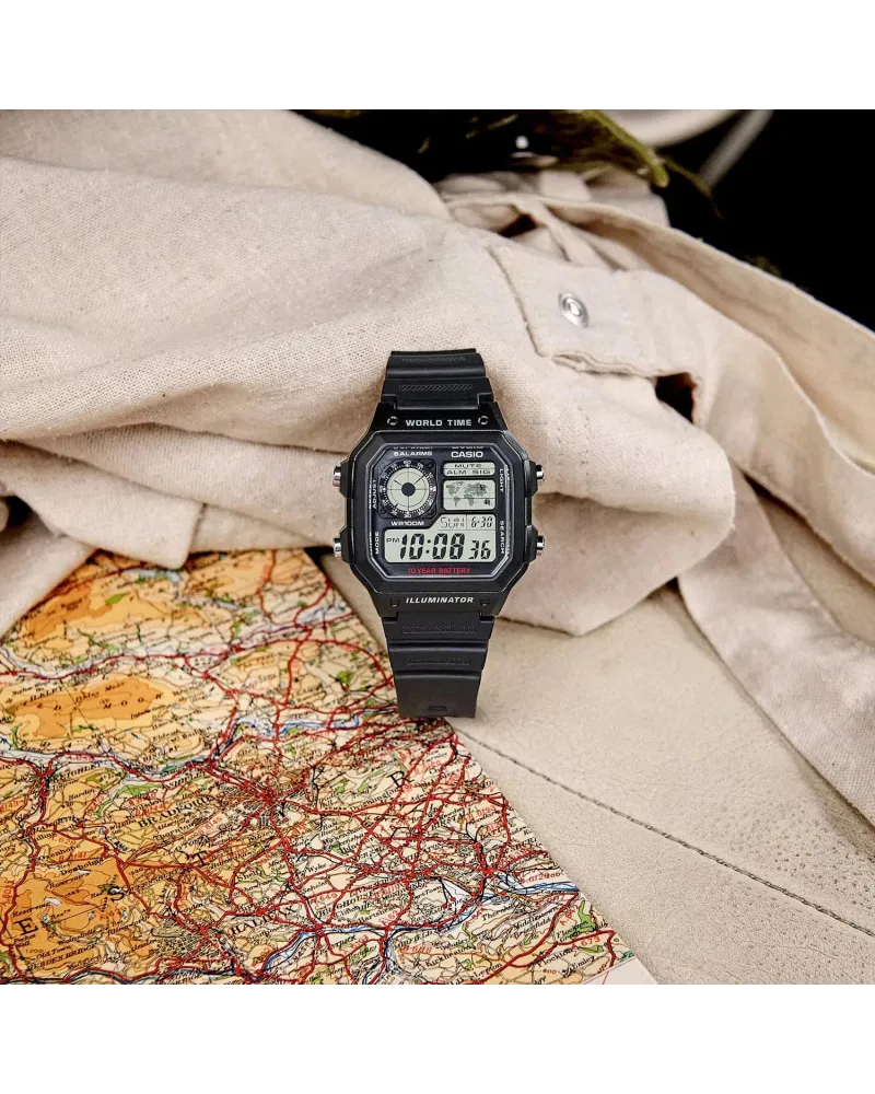 ZEGAREK MĘSKI CASIO AE-1200WH-1AVCF (zd146a) + BOX ZEGAREK MĘSKI CASIO AE-1200WH-1AVCF (zd146a) + BOX