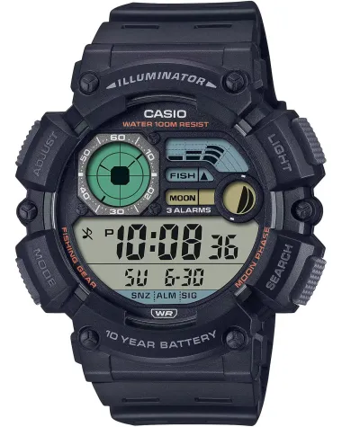 ZEGAREK MĘSKI CASIO Digital Moonphase WS-1500H-1A + BOX
