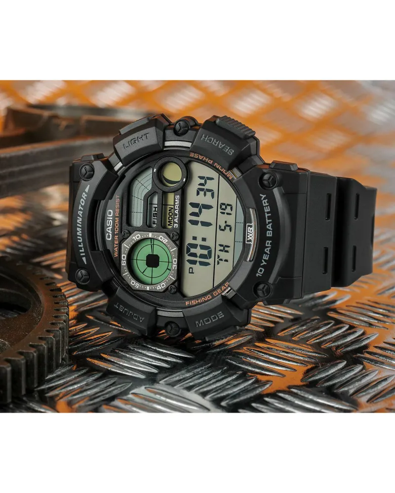 ZEGAREK MĘSKI CASIO Digital Moonphase  WS-1500H-1A + BOX