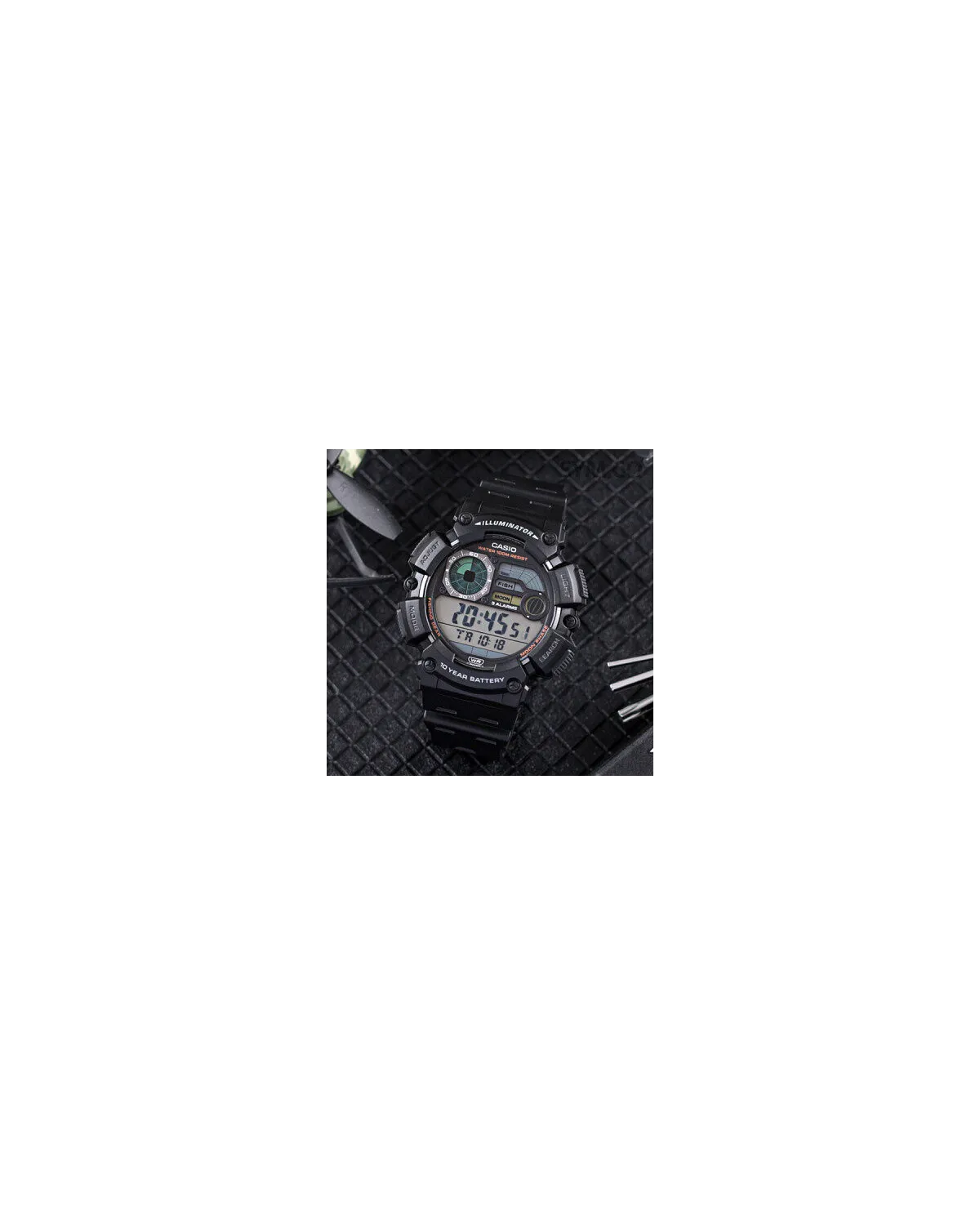 ZEGAREK MĘSKI CASIO Digital Moonphase  WS-1500H-1A + BOX