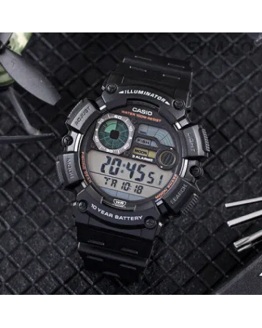 ZEGAREK MĘSKI CASIO Digital Moonphase  WS-1500H-1A + BOX
