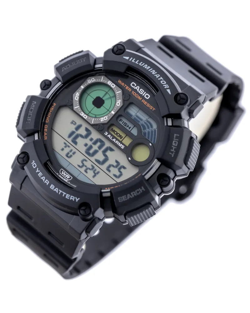 ZEGAREK MĘSKI CASIO Digital Moonphase  WS-1500H-1A + BOX