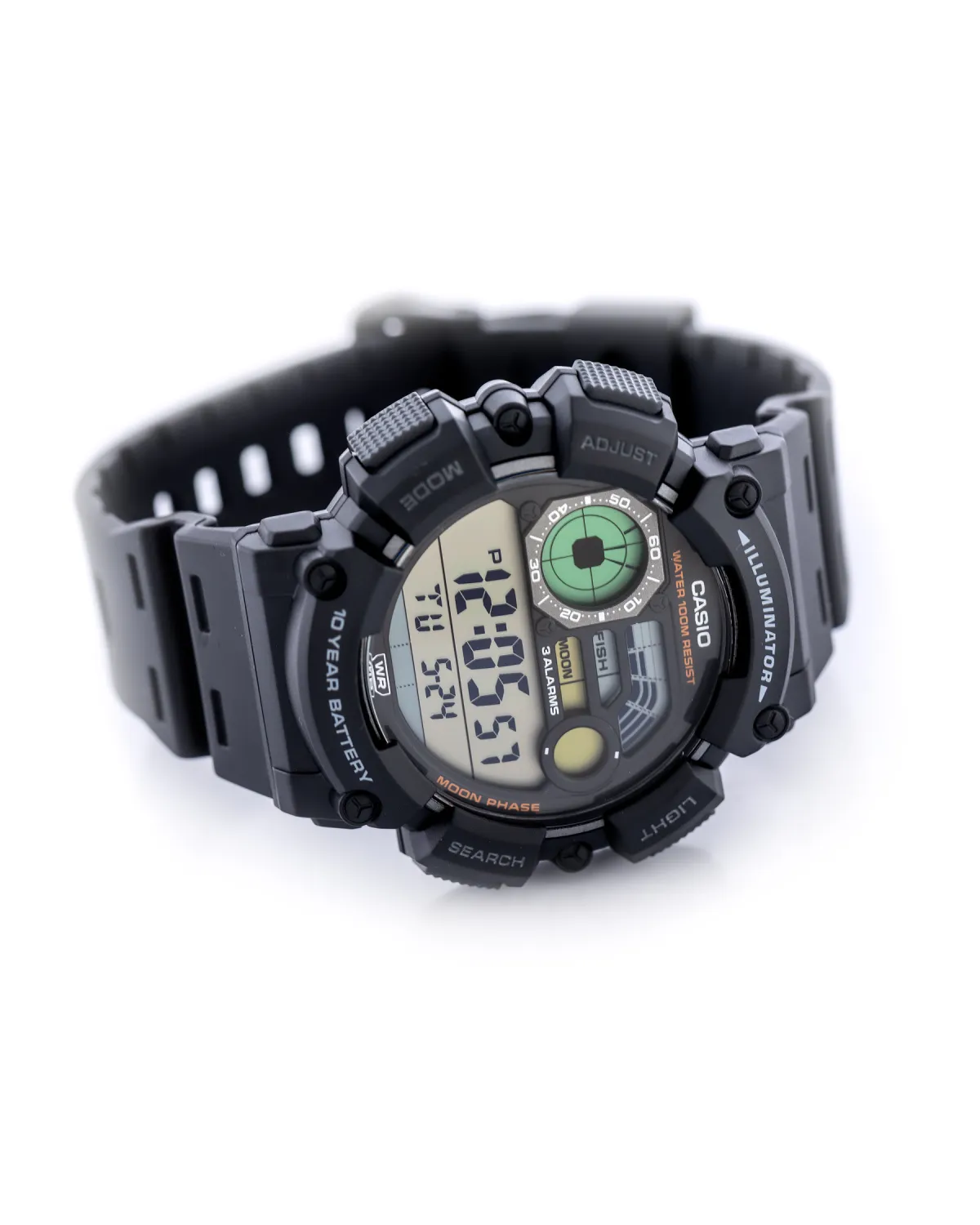 ZEGAREK MĘSKI CASIO Digital Moonphase  WS-1500H-1A + BOX