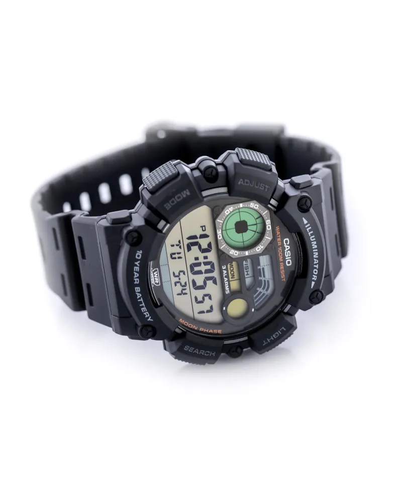 ZEGAREK MĘSKI CASIO Digital Moonphase  WS-1500H-1A + BOX