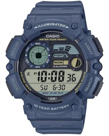 ZEGAREK MĘSKI CASIO Digital Moonphase WS-1500H-2AVEF + BOX