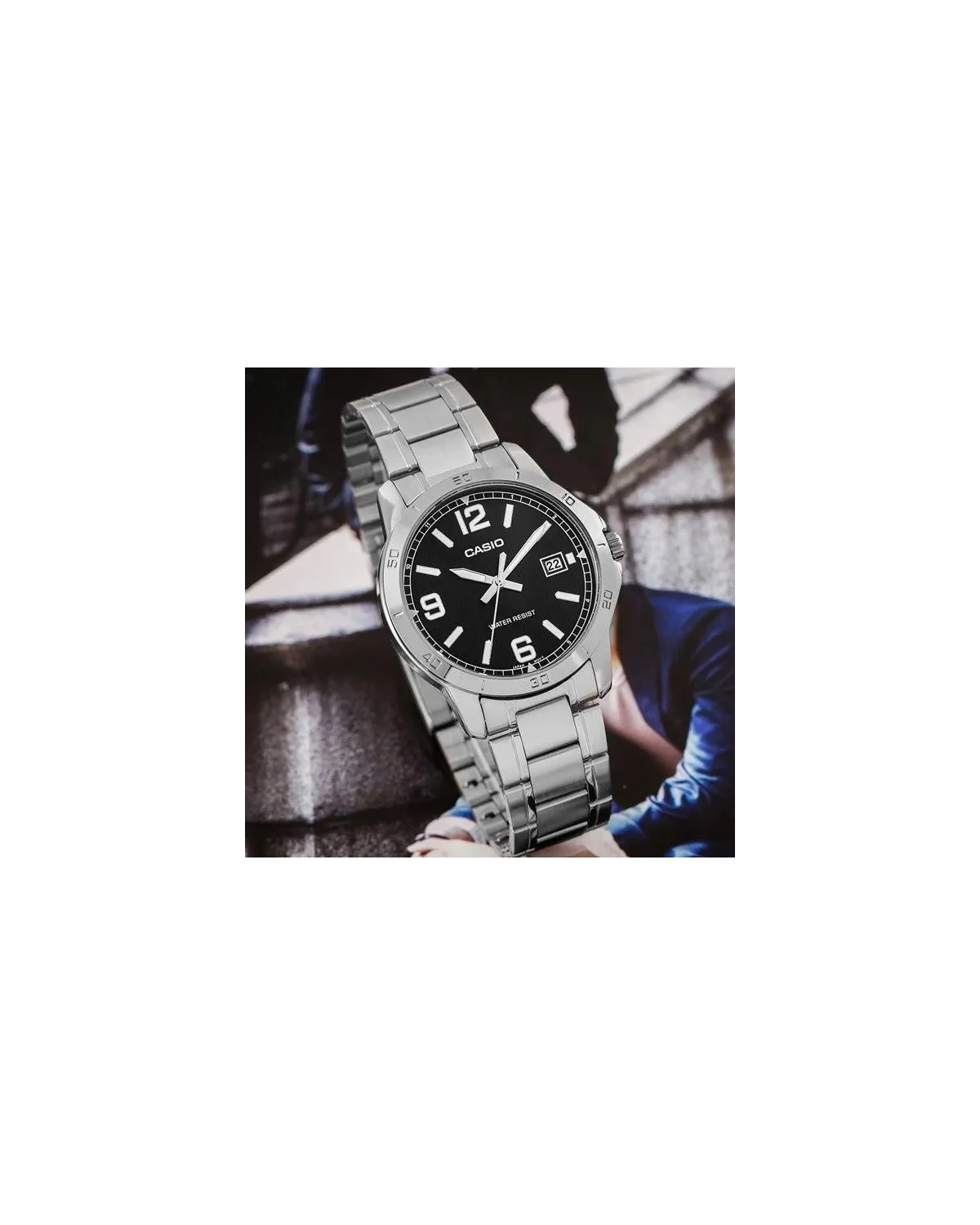 ZEGAREK MĘSKI CASIO MTP-V004D-1B2 (zd047f) + BOX ZEGAREK MĘSKI CASIO MTP-V004D-1B2 (zd047f) + BOX
