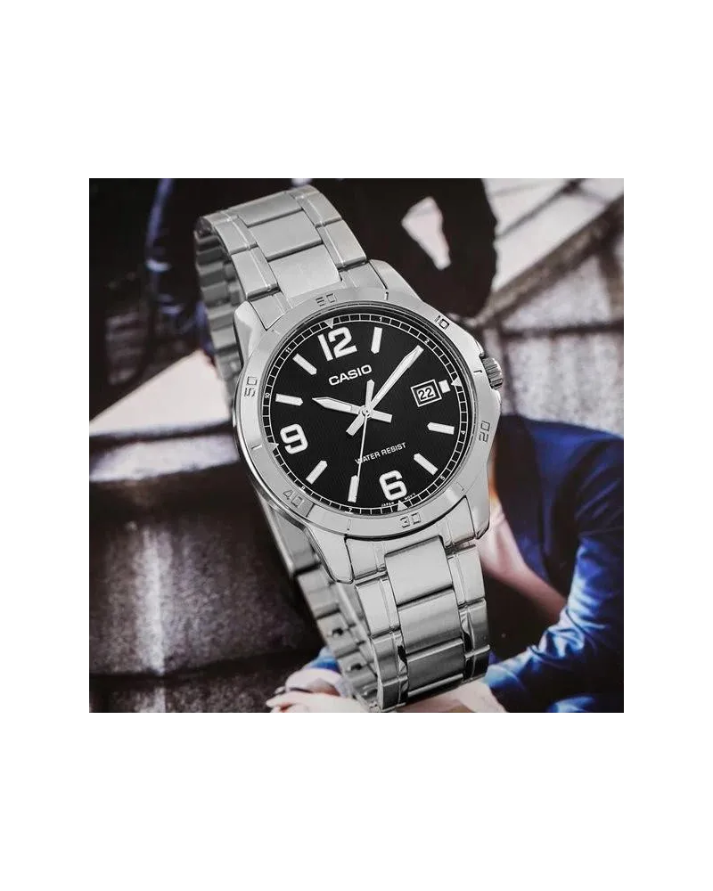 ZEGAREK MĘSKI CASIO MTP-V004D-1B2 (zd047f) + BOX ZEGAREK MĘSKI CASIO MTP-V004D-1B2 (zd047f) + BOX