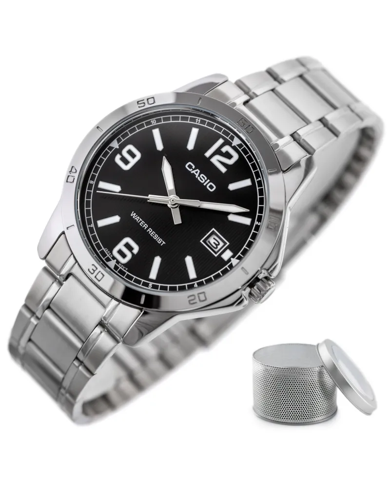 ZEGAREK MĘSKI CASIO MTP-V004D-1B2 (zd047f) + BOX ZEGAREK MĘSKI CASIO MTP-V004D-1B2 (zd047f) + BOX