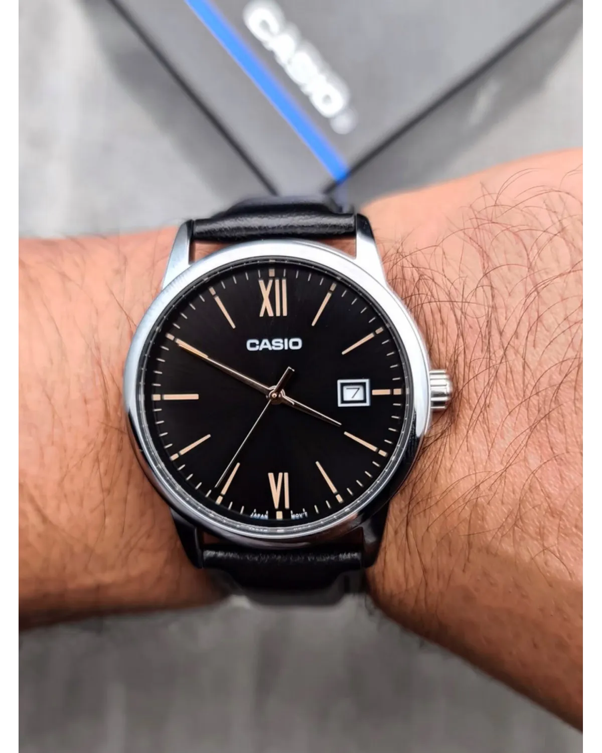 ZEGAREK MĘSKI CASIO MTP-V002L-1B3 + BOX (zd224a) ZEGAREK MĘSKI CASIO MTP-V002L-1B3 + BOX (zd224a)