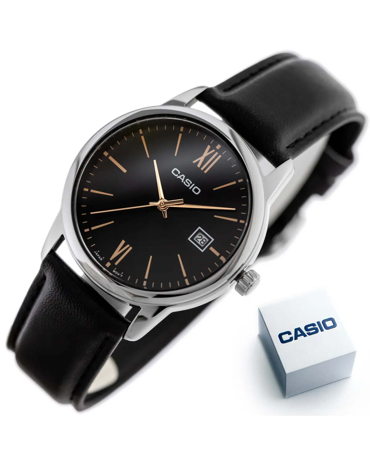 ZEGAREK MĘSKI CASIO MTP-V002L-1B3 + BOX (zd224a) ZEGAREK MĘSKI CASIO MTP-V002L-1B3 + BOX (zd224a)