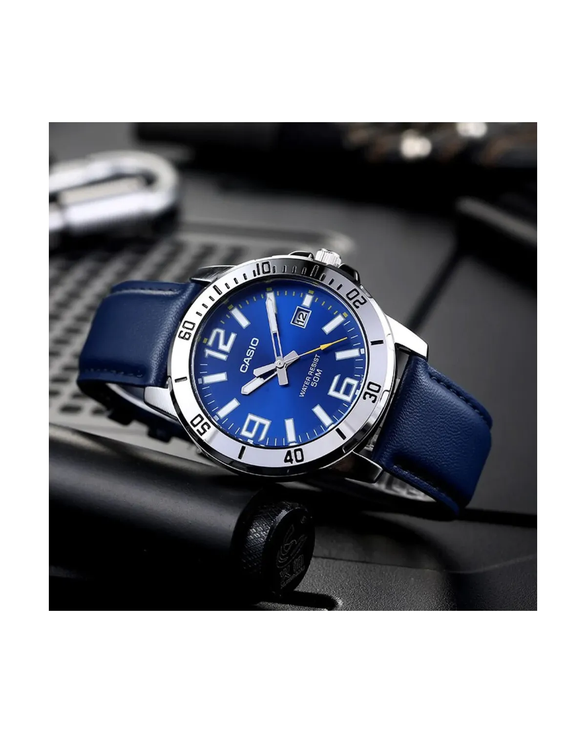 ZEGAREK MĘSKI CASIO MTP-VD01L-2BV (zd169a) + BOX
