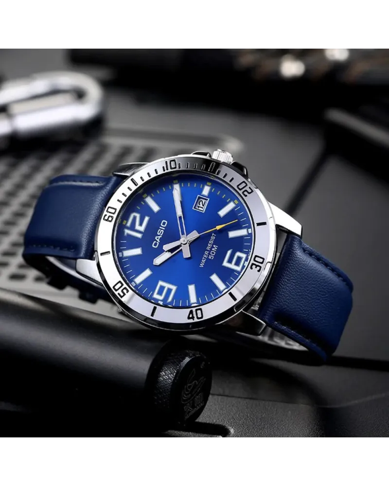 ZEGAREK MĘSKI CASIO MTP-VD01L-2BV (zd169a) + BOX