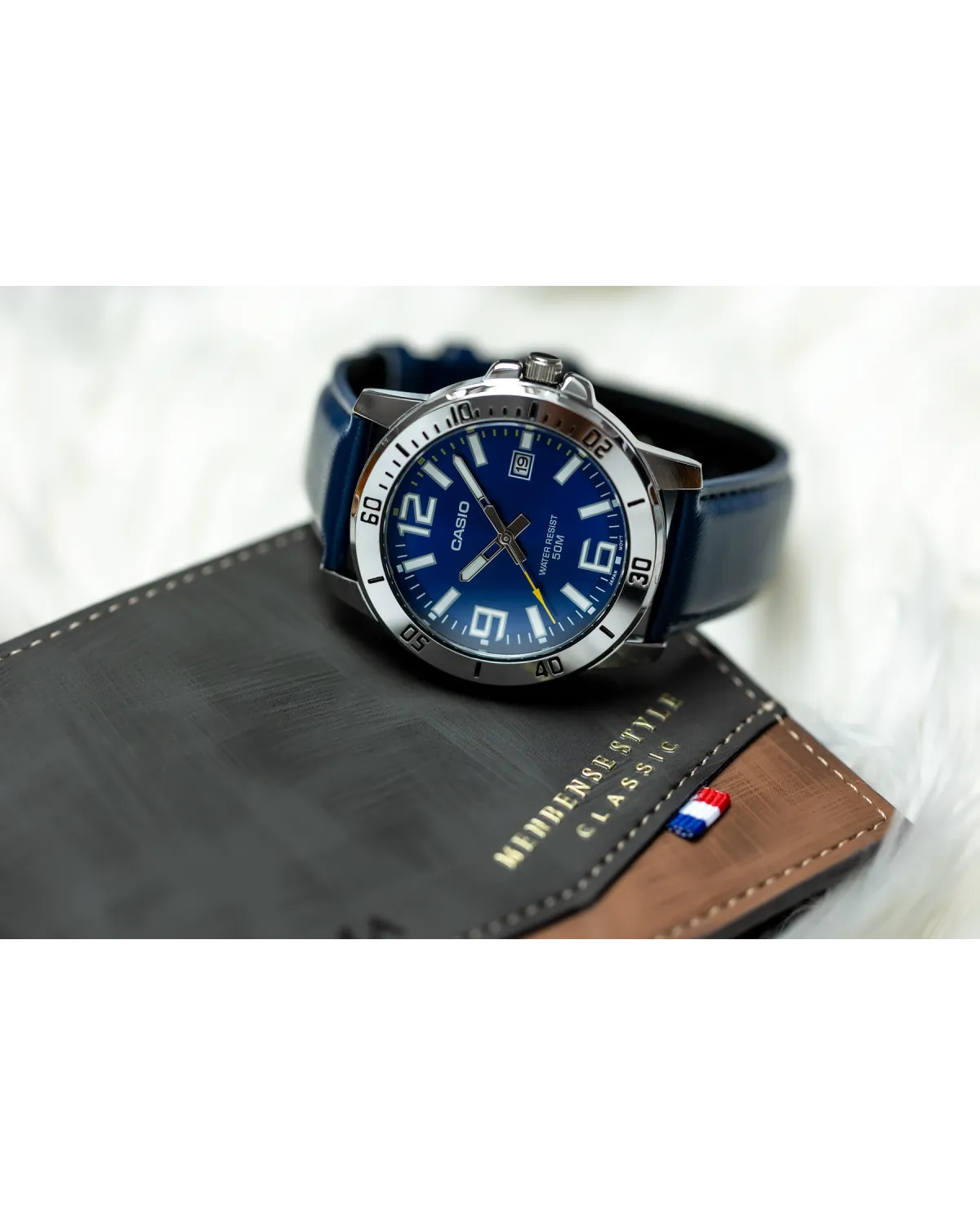 ZEGAREK MĘSKI CASIO MTP-VD01L-2BV (zd169a) + BOX