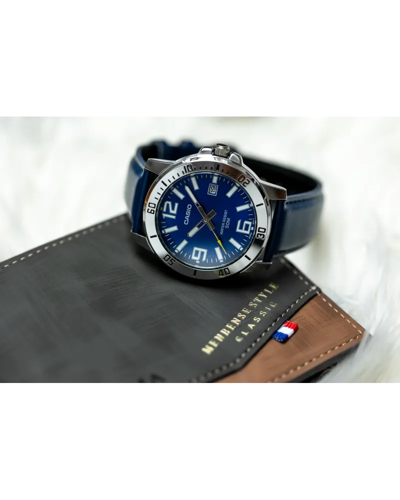 ZEGAREK MĘSKI CASIO MTP-VD01L-2BV (zd169a) + BOX