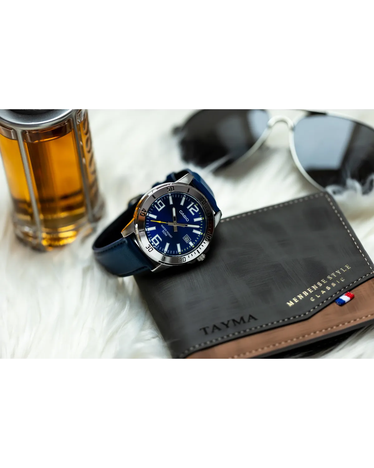 ZEGAREK MĘSKI CASIO MTP-VD01L-2BV (zd169a) + BOX