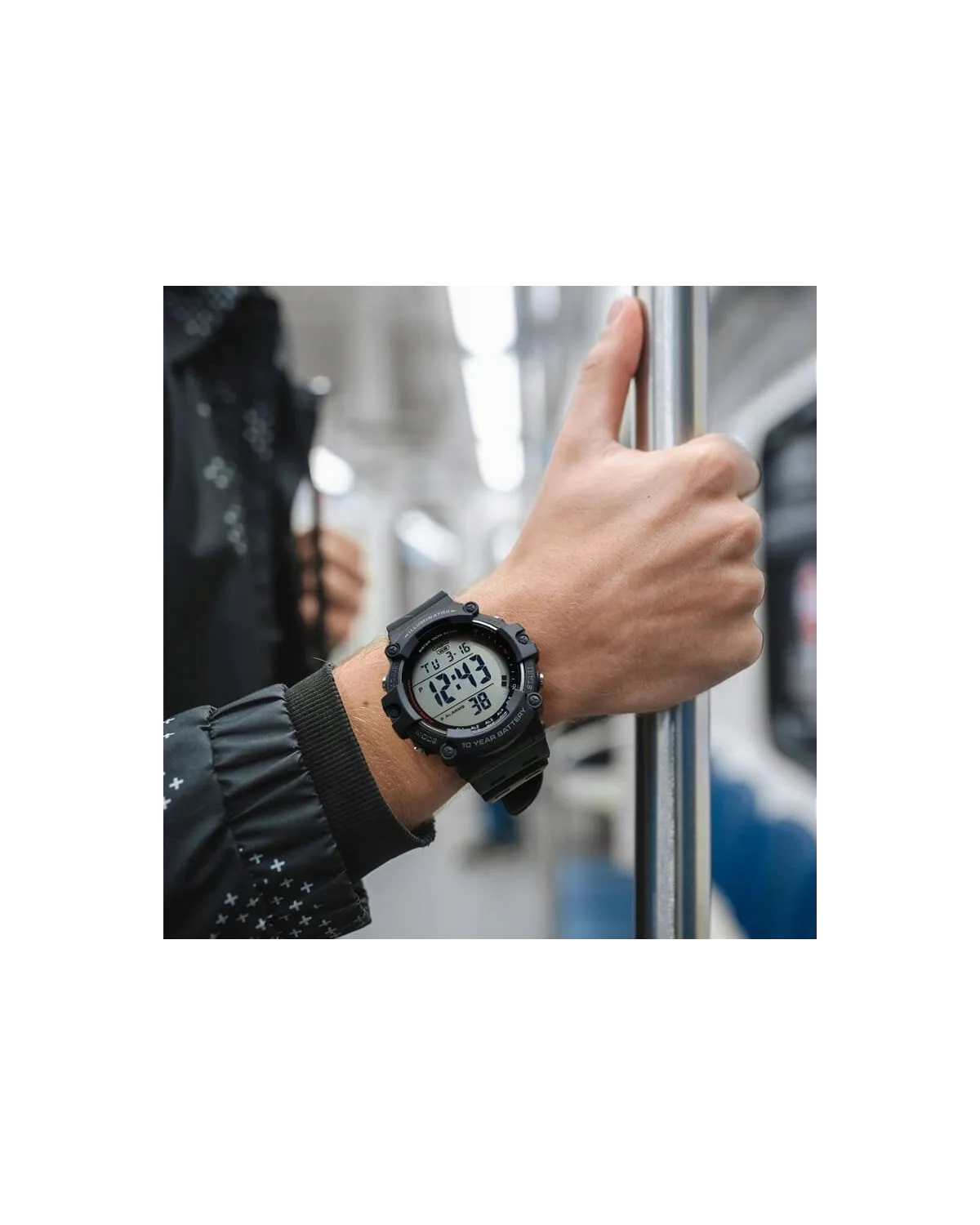 ZEGAREK MĘSKI CASIO SPORT ILLUMINATOR AE-1500WH-8B + BOX