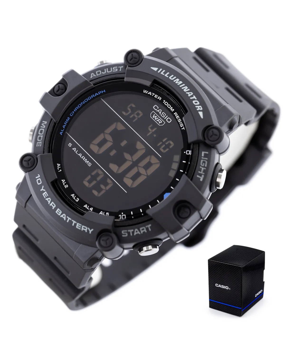 ZEGAREK MĘSKI CASIO SPORT ILLUMINATOR AE-1500WH-8B + BOX
