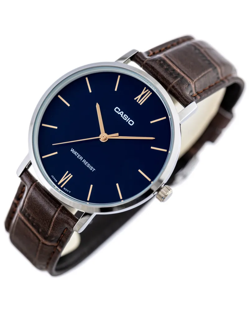 ZEGAREK MĘSKI CASIO MTP-VT01L-2B + BOX