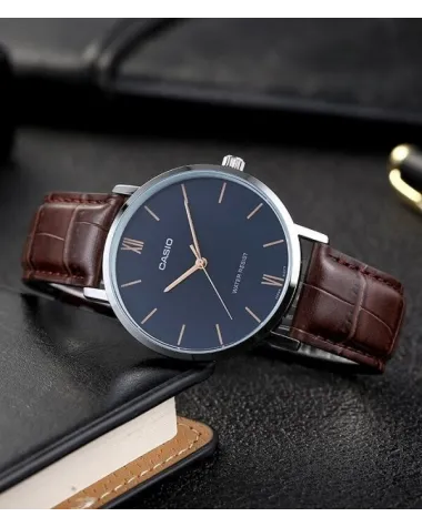 ZEGAREK MĘSKI CASIO MTP-VT01L-2B + BOX