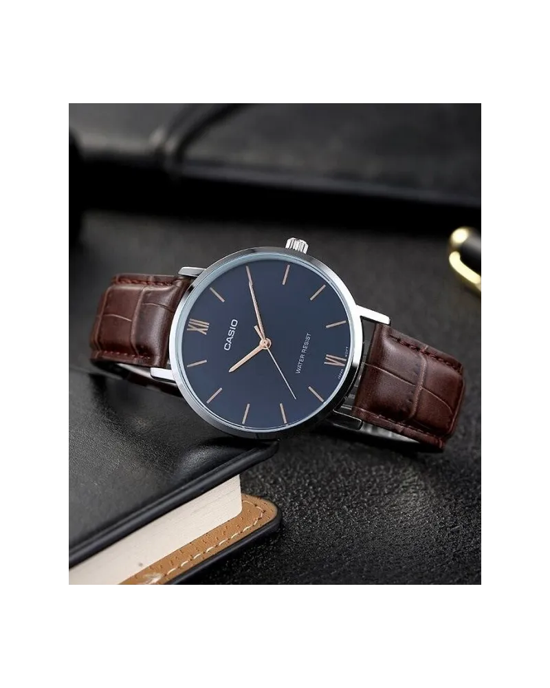 ZEGAREK MĘSKI CASIO MTP-VT01L-2B + BOX