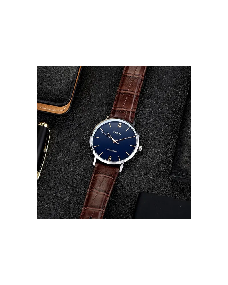 ZEGAREK MĘSKI CASIO MTP-VT01L-2B + BOX