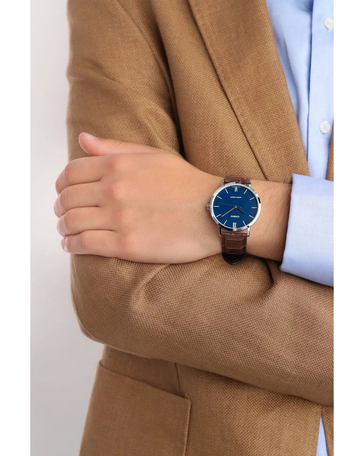 ZEGAREK MĘSKI CASIO MTP-VT01L-2B + BOX