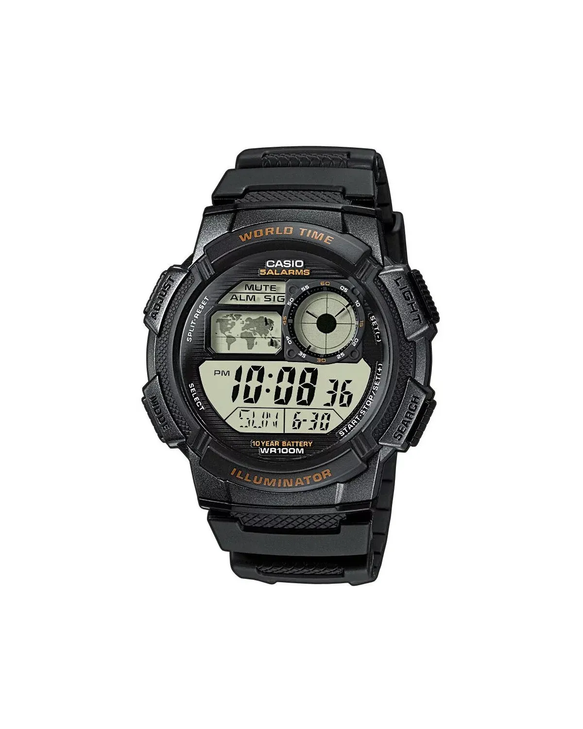 ZEGAREK MĘSKI CASIO AE-1000W-1AV - WORLD TIME + BOX ZEGAREK MĘSKI CASIO AE-1000W-1AV - WORLD TIME + BOX