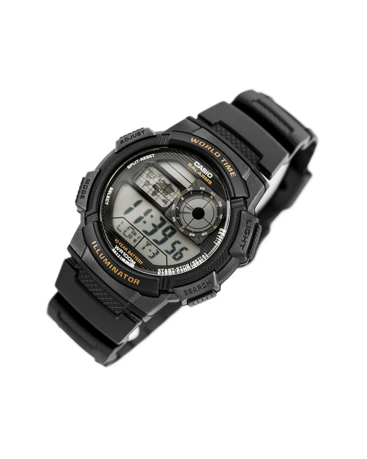 ZEGAREK MĘSKI CASIO AE-1000W-1AV - WORLD TIME + BOX ZEGAREK MĘSKI CASIO AE-1000W-1AV - WORLD TIME + BOX